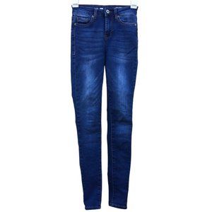 [s.o.n.g] Dark Wash Blue Curvy High Rise Skinny Jeans Women's Size 00/23